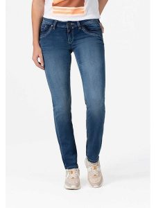 Timezone Dżinsy "Tahila" - Slim fit - w kolorze niebieskim rozmiar: W27/L32. Niebieskie jeansy Timezone, bez wzorów. Za 219,60 zł.
