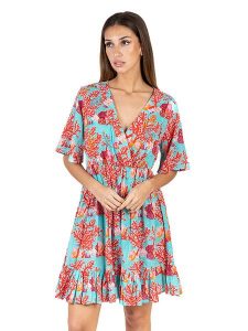Isla Bonita by SIGRIS Sukienka w kolorze turkusowym rozmiar: XL. Niebieskie sukienki Isla Bonita by SIGRIS, xl, bez wzorów, z bawełny, bez kołnierzyka, bez ramiączek, midi. Za 163,64 zł.