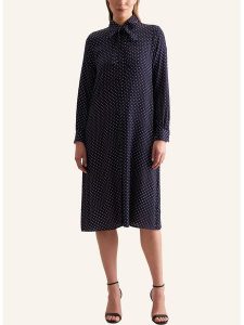 Seidensticker Sukienka w kolorze niebieskim rozmiar: 40. Niebieskie sukienki Seidensticker, na co dzień, bez wzorów, z wiskozy, bez kołnierzyka, bez ramiączek, midi, proste. Za 217,23 zł.