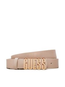 Guess Pasek Damski Meridian (BG) Belts BW9114 P4225 Beżowy. Brązowe paski Guess, z aplikacjami, ze skóry. Za 129,99 zł.