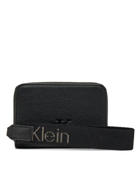 Calvin Klein Jeans Portfel K60K613058 Czarny. Czarne portfele Calvin Klein Jeans, bez wzorów, z jeansu. Za 139,99 zł.