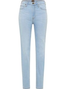 Lee Dżinsy "Scarlett" - Skinny fit - w kolorze błękitnym rozmiar: W31/L29. Niebieskie jeansy Lee, z aplikacjami, z bawełny, z podwyższonym stanem. Za 140,20 zł.