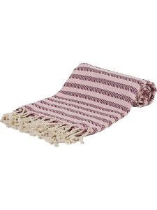 Samimi Chusta hammam w kolorze bordowo-jasnoróżowym - 180 x 100 cm rozmiar: onesize. Czerwone apaszki i chusty Samimi, bez wzorów, z bawełny. Za 52,99 zł.