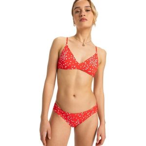 Klasyczne majtki bikini dla Kobiety PT BEACH CLASSICS Czerwony. Czerwone bikini Roxy, bez wzorów, z elastanu. Za 149,99 zł.