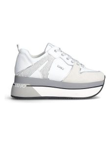 Liu Jo Sneakersy w kolorze biało-szarym rozmiar: 41. Białe trampki Liu Jo, bez wzorów, z materiału, bez zapięcia. Za 505,13 zł.