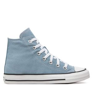 Trampki Converse. Niebieskie trampki Converse, bez wzorów, bez zapięcia. Za 219,99 zł.