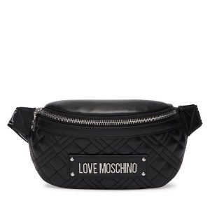 Nerka LOVE MOSCHINO. Czarne nerki i saszetki LOVE MOSCHINO, bez wzorów. Za 679,99 zł.