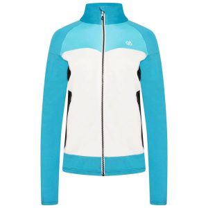 Bluza turystyczna damska Elation II szybkoschnąca. Żółte bluzy Dare 2b, bez wzorów, z polaru, bez kaptura. W wyprzedaży za 119,99 zł.