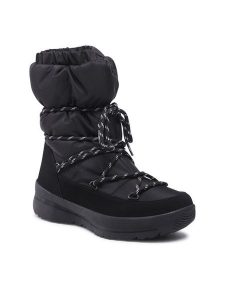 Jenny Fairy Śniegowce NS10121 Czarny. Czarne buty zimowe Jenny Fairy, z materiału, bez obcasa, bez zapięcia. Za 119,99 zł.