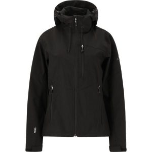 Damska kurtka wodoodporna Whistler Rosea V2 8000. Czarne kurtki WHISTLER, bez wzorów, z softshellu, bez kaptura. Za 307,50 zł.