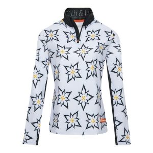 Bluza narciarska Damska Gareth & Lucas The One Hundred and Twelve. Białe bluzy GARETH & LUCAS, na zimę, bez wzorów, z elastanu, bez kaptura. Za 229,99 zł.