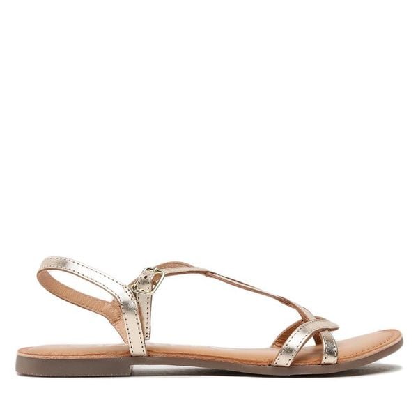 Sandały Gioseppo. Żółte sandały Gioseppo, bez wzorów, bez obcasa, na płaskiej podeszwie, bez zapięcia. Za 149,99 zł.