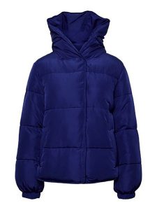 Pieces Kurtka pikowana w kolorze niebieskim rozmiar: M. Niebieskie kurtki Pieces, m, bez wzorów, bez kaptura. Za 153,71 zł.