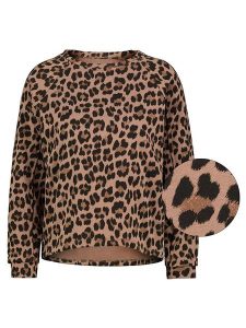 Sublevel Sweter w kolorze jasnobrązowo-czarnym rozmiar: M/L. Brązowe swetry oversize Sublevel, l, bez wzorów, bez ramiączek. Za 100,99 zł.