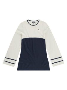 GAASTRA Bluza "Emerald" w kolorze granatowo-kremowym rozmiar: XL. Niebieskie bluzy Gaastra, xl, bez wzorów, z wełny, bez kaptura. Za 210,81 zł.
