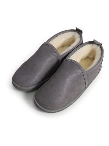 Kaiser Naturfellprodukte Kapcie wełniane "Helsinki" w kolorze szarym rozmiar: 44. Szare kapcie Kaiser Naturfellprodukte, bez wzorów, z wełny. Za 253,54 zł.
