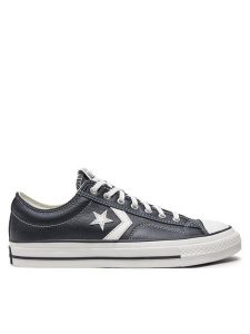 Converse Trampki Star Player 76 Fall Leather A06204C Czarny. Czarne trampki Converse, bez wzorów, ze skóry, bez zapięcia. Za 239,99 zł.