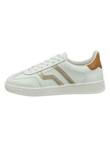 GANT Footwear Skórzane sneakersy w kolorze białym rozmiar: 38. Białe trampki GANT Footwear, bez wzorów, ze skóry, bez zapięcia. Za 245,96 zł.