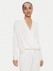 Imperial Koszula CJF4HDG Écru Relaxed Fit. Koszule Imperial, xs, bez wzorów, z syntetyku, bez kołnierzyka, bez ramiączek. Za 169,99 zł.