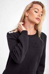 Sukienka dresowa LIU JO. Sukienki Liu Jo, s, bez wzorów, z dresówki, bez kołnierzyka, bez ramiączek. W wyprzedaży za 371,07 zł.