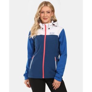 Damska kurtka softshell Kilpi RAVIA-W. Niebieskie kurtki Kilpi, bez wzorów, z softshellu, bez kaptura. Za 473,69 zł.