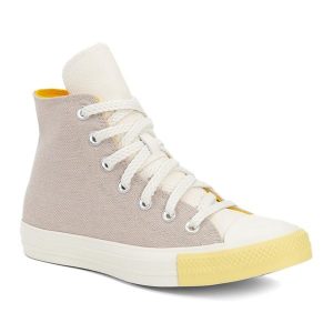Trampki damskie Converse Chuck Taylor All Star Hi. Szare trampki Converse, bez wzorów, bez zapięcia. Za 249,99 zł.