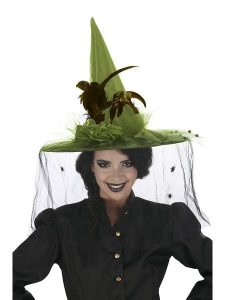 CHAKS Kapelusz w kolorze zielono-czarnym rozmiar: onesize. Zielone kapelusze CHAKS, z aplikacjami, z materiału. Za 47,99 zł.