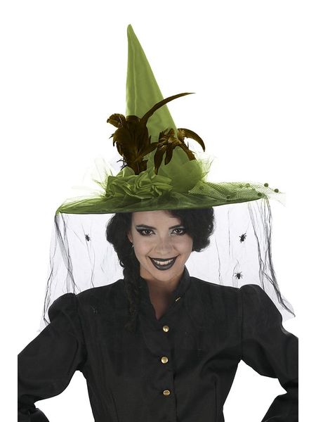 CHAKS Kapelusz w kolorze zielono-czarnym rozmiar: onesize. Zielone kapelusze CHAKS, z aplikacjami, z materiału. Za 52,30 zł.