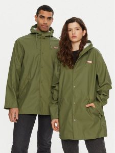 Hunter Kurtka przeciwdeszczowa HARU0003242 Zielony Regular Fit. Zielone kurtki Hunter, xl, bez wzorów, z syntetyku, bez kaptura. Za 259,99 zł.