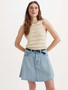 Levi's Top w kolorze beżowym rozmiar: M. Brązowe topy Levi's®, m, bez wzorów, z bawełny, bez kołnierzyka, bez ramiączek. Za 131,74 zł.