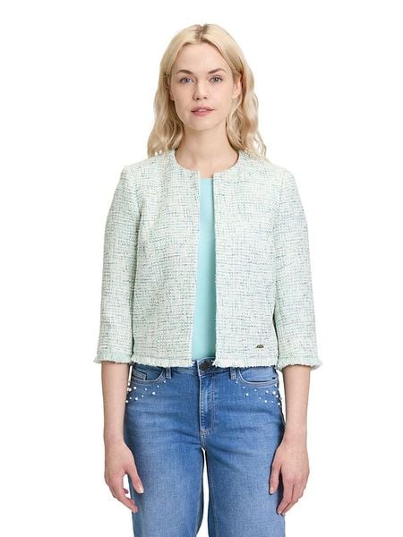 BETTY & CO Kurtka przejściowa w kolorze kremowo-błękitnym rozmiar: 38. Brązowe kurtki Betty & Co, bez wzorów, bez kaptura. Za 137,42 zł.