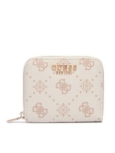 Guess Portfel Allegra Logo Slg SWGP24 89137 Kremowy. Białe portfele Guess, z aplikacjami, ze skóry. Za 214,99 zł.
