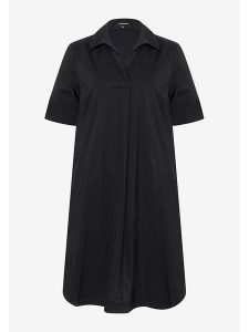 More & More Sukienka w kolorze czarnym rozmiar: 44. Czarne sukienki More & More, bez wzorów, z bawełny, bez kołnierzyka, bez ramiączek, midi, kopertowe. Za 185,32 zł.