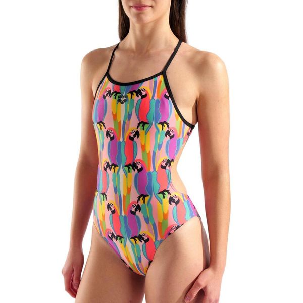 Strój Kąpielowy Damski Arena Tropical Delight Swimsuit. Czerwone stroje jednoczęściowe Arena, bez wzorów, z materiału. Za 259,99 zł.