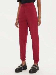 Hugo Spodnie dresowe Nelfinia 50522417 Czerwony Regular Fit. Czerwone spodnie dresowe Hugo, m, bez wzorów, z bawełny. Za 339,99 zł.