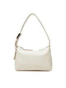Calvin Klein Torebka Hardware Handle Mini Bag K60K613027 Écru. Torebki klasyczne Calvin Klein, bez wzorów, ze skóry, bez dodatków. Za 249,99 zł.