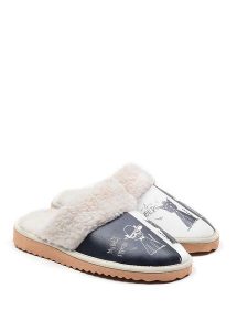 Goby Kapcie w kolorze biało-czarnym rozmiar: 36. Białe kapcie Goby, bez wzorów, z materiału. Za 130,99 zł.