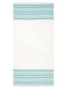 Egeria Chusta hammam "Pestemal" w kolorze kremowo-turkusowym rozmiar: 80x180 cm. Brązowe apaszki i chusty Egeria, bez wzorów, z bawełny. Za 26,99 zł.