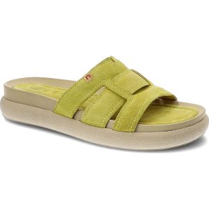 Żółte Klapki Nessi Wygodne Modne Buty. Żółte klapki Nessi, bez wzorów, bez obcasa. Za 229,00 zł.