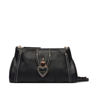 Torebka Liu Jo. Czarne listonoszki Liu Jo, bez wzorów, bez dodatków. Za 469,99 zł.