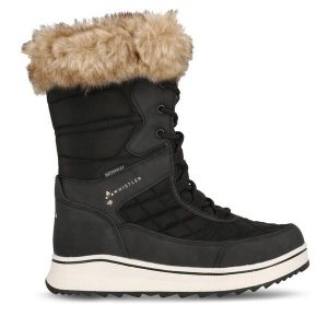 Śniegowce Whistler. Czarne buty zimowe WHISTLER, bez obcasa, bez zapięcia. Za 279,99 zł.