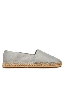 Calvin Klein Espadryle Flat Espadrille - Jacq HW0HW02467 Szary. Szare espadryle Calvin Klein, bez wzorów, z materiału, bez obcasa. Za 219,99 zł.