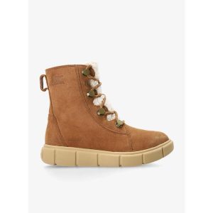 Buty zimowe damskie Sorel Explorer III Joan Cozy WP. Brązowe buty trekkingowe Sorel, bez zapięcia. Za 471,99 zł.