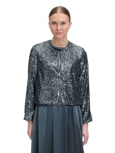 Vera Mont Kurtka przejściowa w kolorze antracytowym rozmiar: 40. Czarne kurtki Vera Mont, bez wzorów, bez kaptura. Za 195,06 zł.