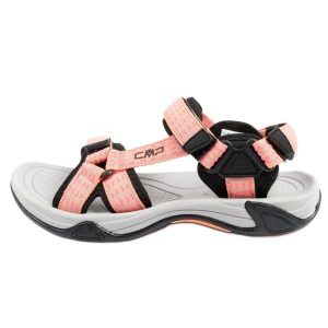 Sandały CMP Hamal Hiking 38Q9954 C588 różowe. Czerwone sandały bez wzorów, z materiału, bez obcasa, bez zapięcia. Za 304,14 zł.