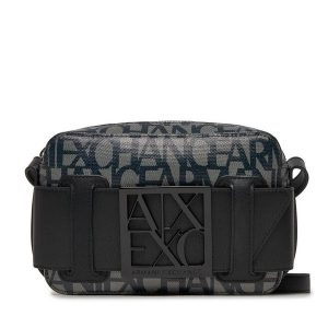 Torebka Armani Exchange. Czarne listonoszki Armani Exchange, bez wzorów, bez dodatków. Za 589,99 zł.