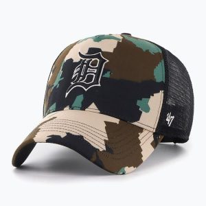 Czapka z daszkiem 47 Brand Detroit Tigers Digital Star Offside Dt. Brązowe czapki 47 Brand, bez wzorów, retro. Za 129,99 zł.