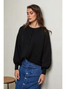 So Cachemire Kardigan "Hatvan" w kolorze czarnym rozmiar: XL. Czarne kardigany So Cachemire, z kaszmiru. Za 197,45 zł.