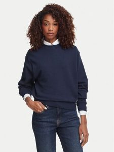 Tommy Hilfiger Bluza Script Terry WW0WW52355 Granatowy Regular Fit. Niebieskie bluzy TOMMY HILFIGER, m, bez wzorów, z bawełny, bez kaptura. Za 368,99 zł.