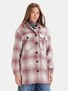 ONLY Kurtka koszulowa Catja 15360171 Różowy Loose Fit. Czerwone kurtki ONLY, xl, bez wzorów, z syntetyku, bez kaptura. Za 131,99 zł.